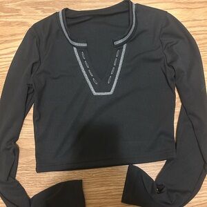 Black Long Sleeve Women's Top